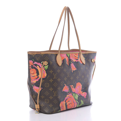 Louis Vuitton Monogram Roses Neverfull MM 3 of 14