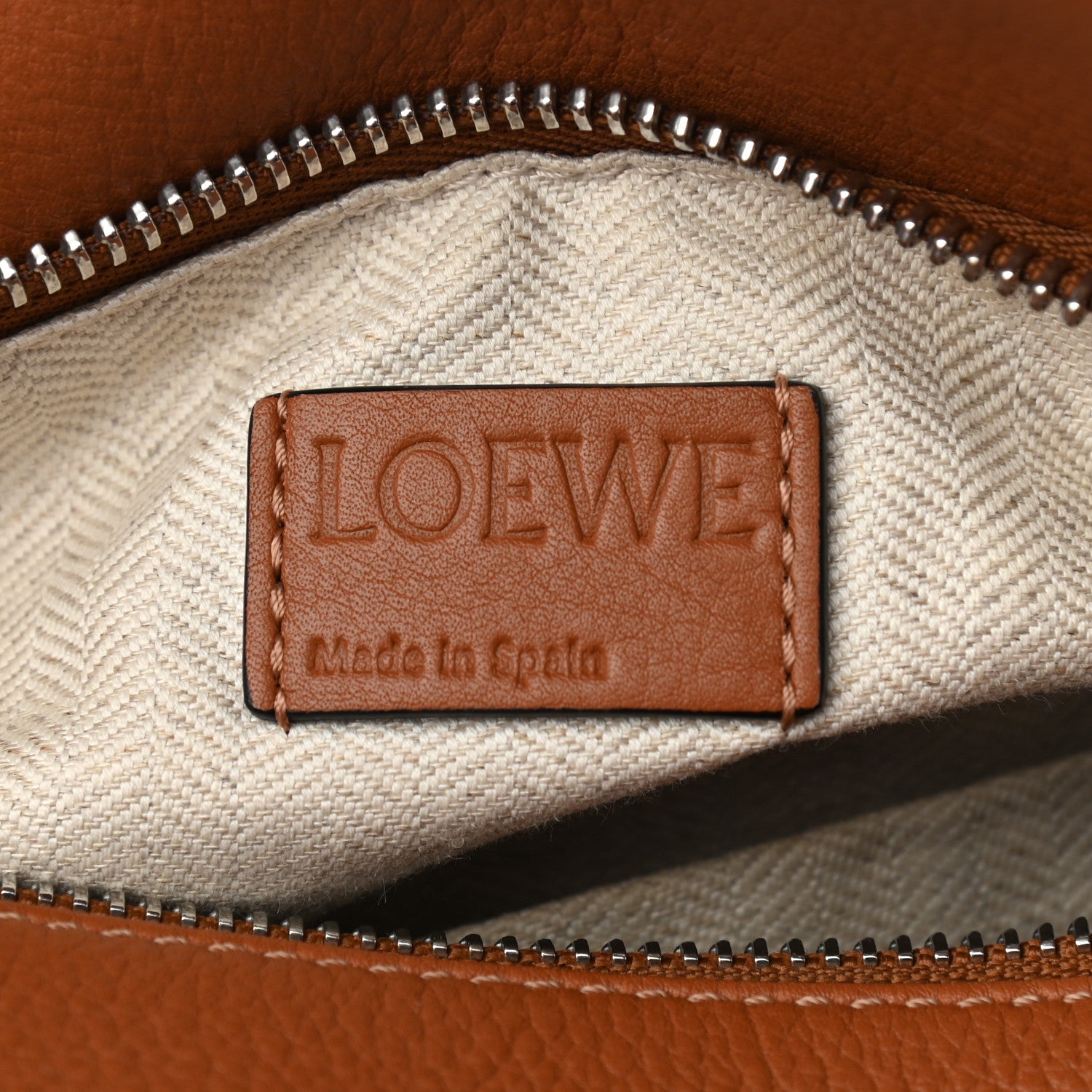 Loewe Calfskin Small Puzzle Bag Tan 6 of 11
