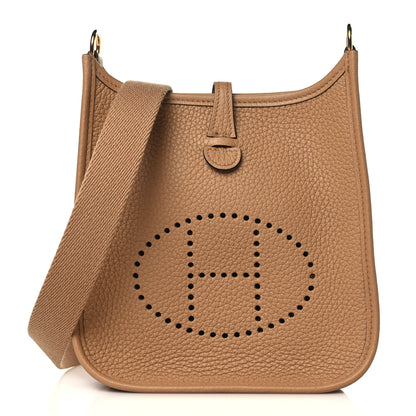 Hermes Taurillon Clemence Amazone Evelyne TPM Chai 1 of 9