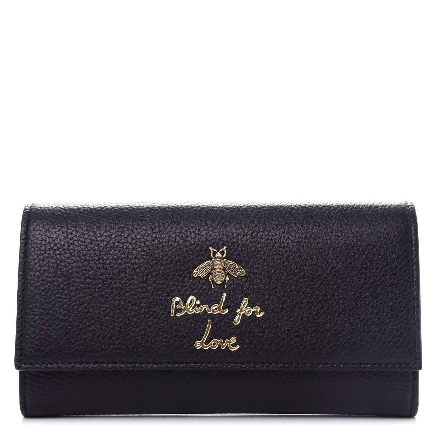 Calfskin Animalier Continental Wallet Black