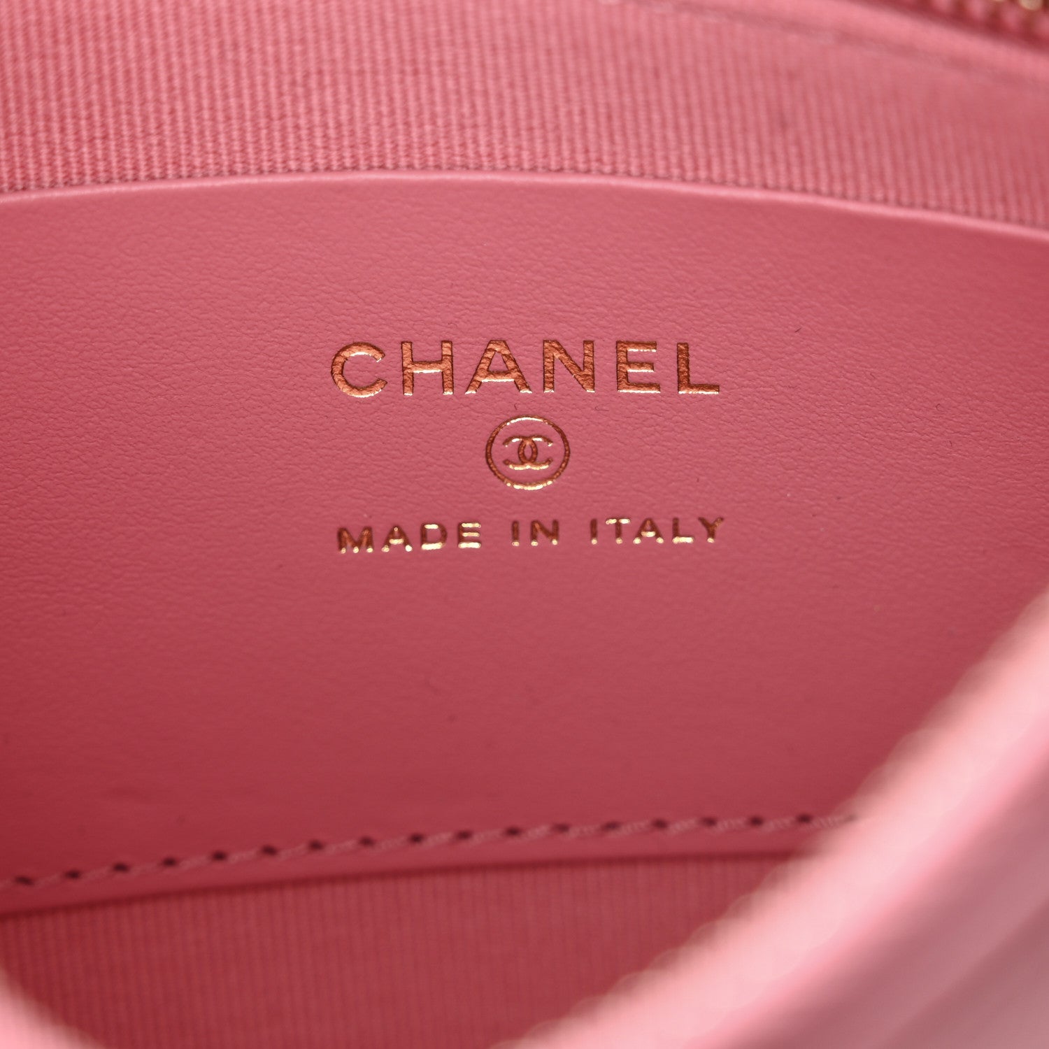 Chanel Lambskin Quilted Chain Around Top Handle Mini Bag Pink 6 of 11