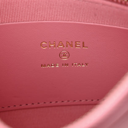Chanel Lambskin Quilted Chain Around Top Handle Mini Bag Pink 6 of 11