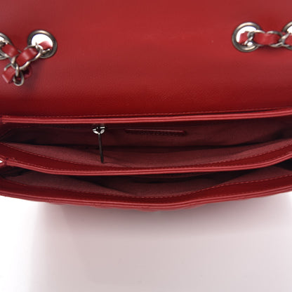 Chanel Caviar Quilted All About Flap Bag Red 6 of 14