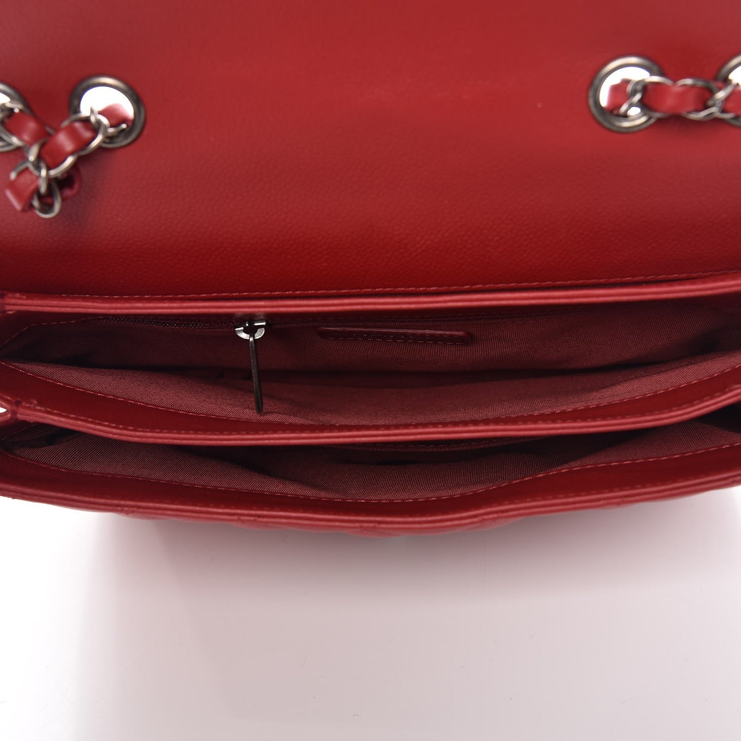 Caviar Quilted All About Flap Bag Red