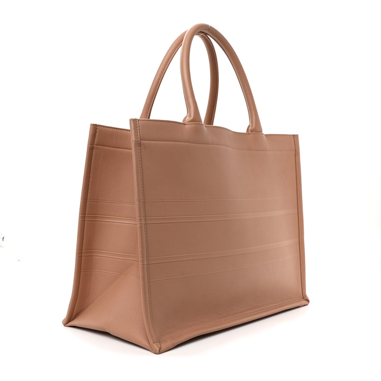 Calfskin Embossed Medium Book Tote Rose de Vents