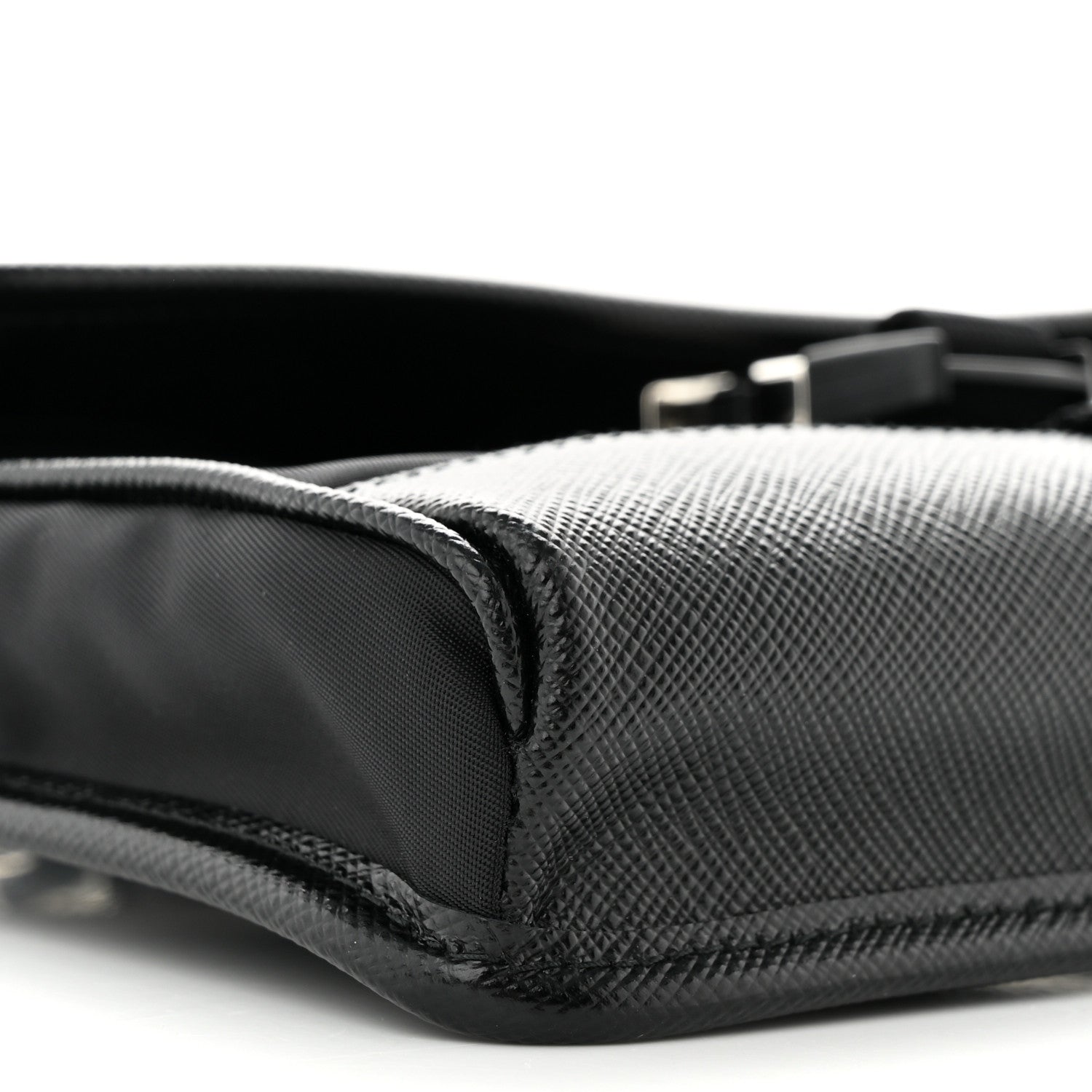 Prada Re-Nylon Saffiano Smartphone Case Crossbody Black 8 of 11