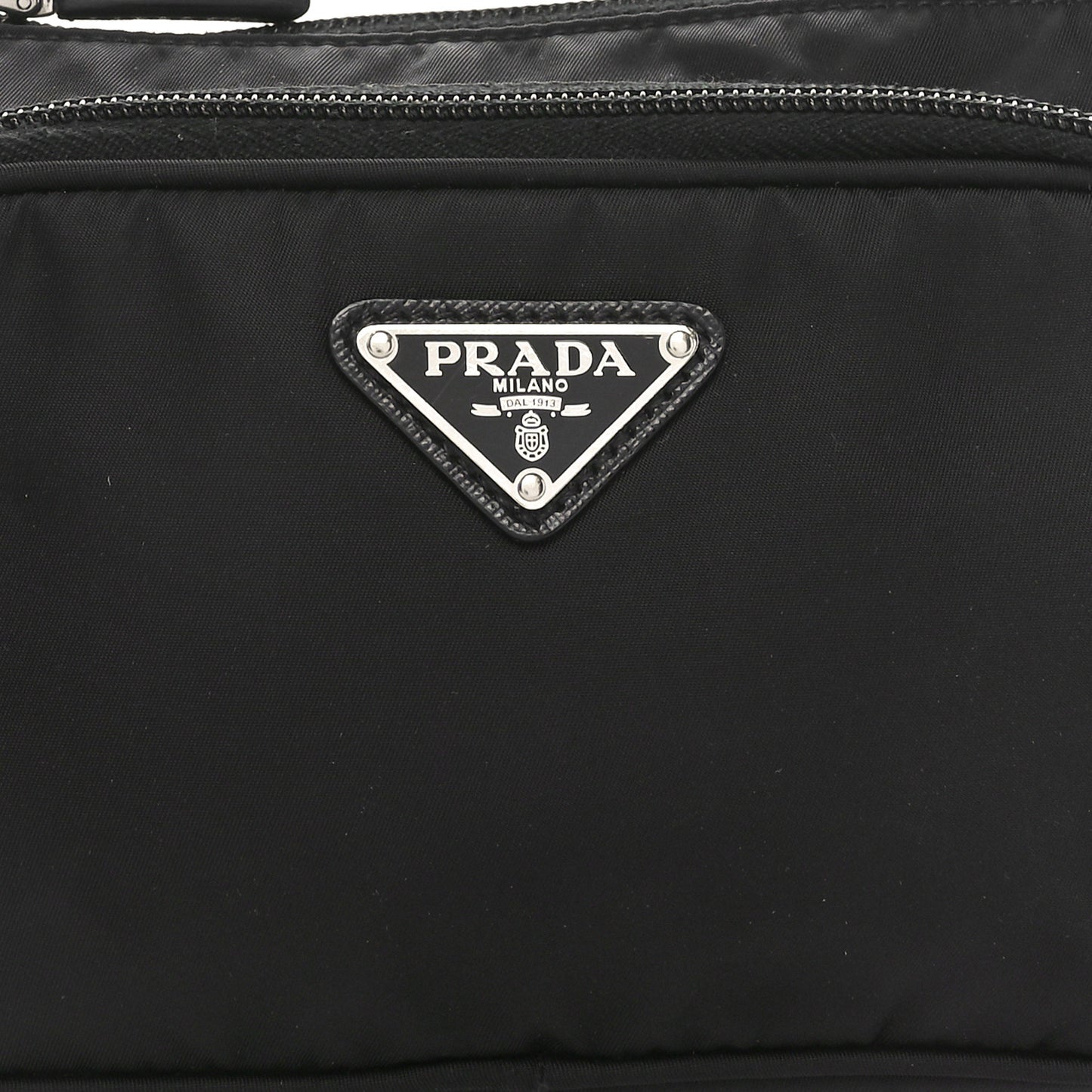 Re-Nylon Saffiano Belt Bag Black