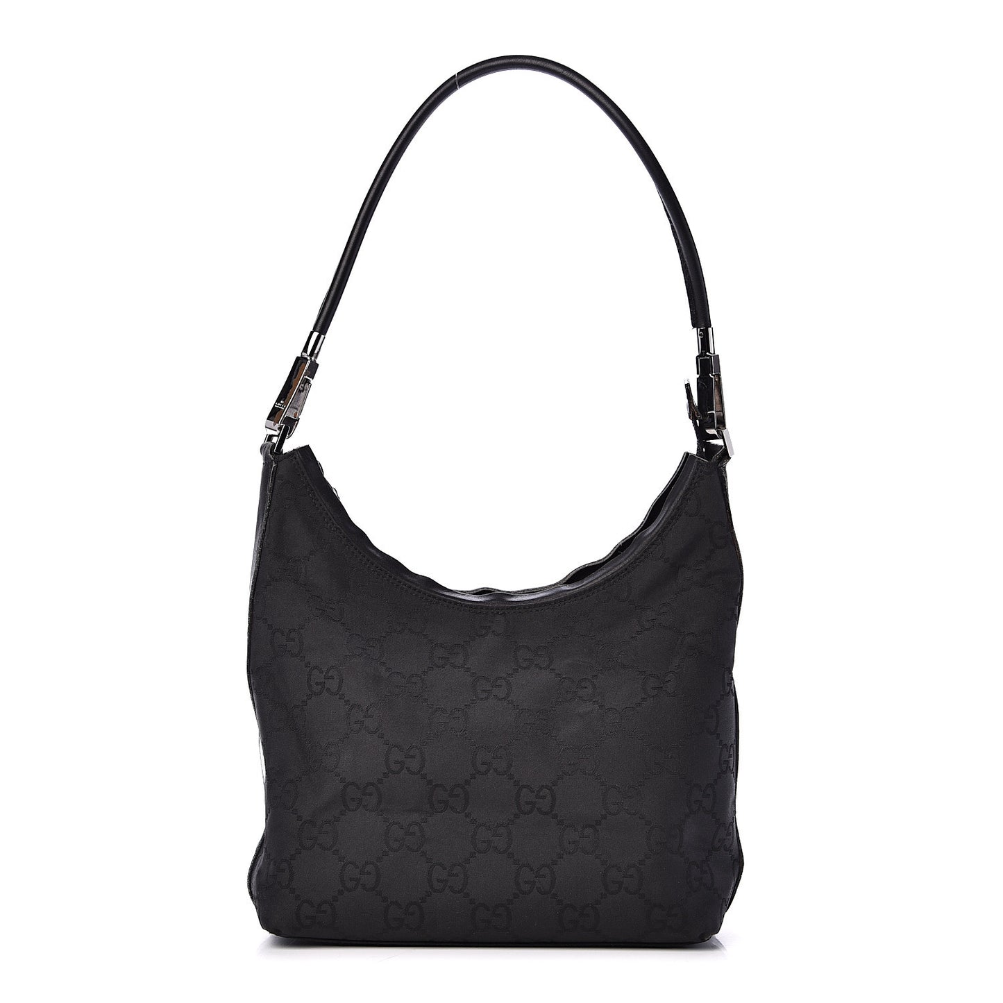 Nylon Monogram Small Hobo Black