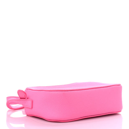 Balenciaga Grained Calfskin Logo XS Ville Camera Bag Acid Pink Black 4 of 9