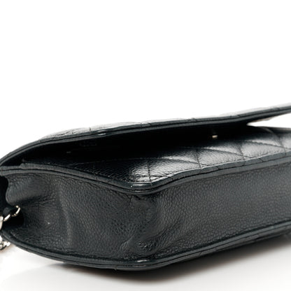 Chanel Caviar Quilted Wallet On Chain WOC Black 10 of 12