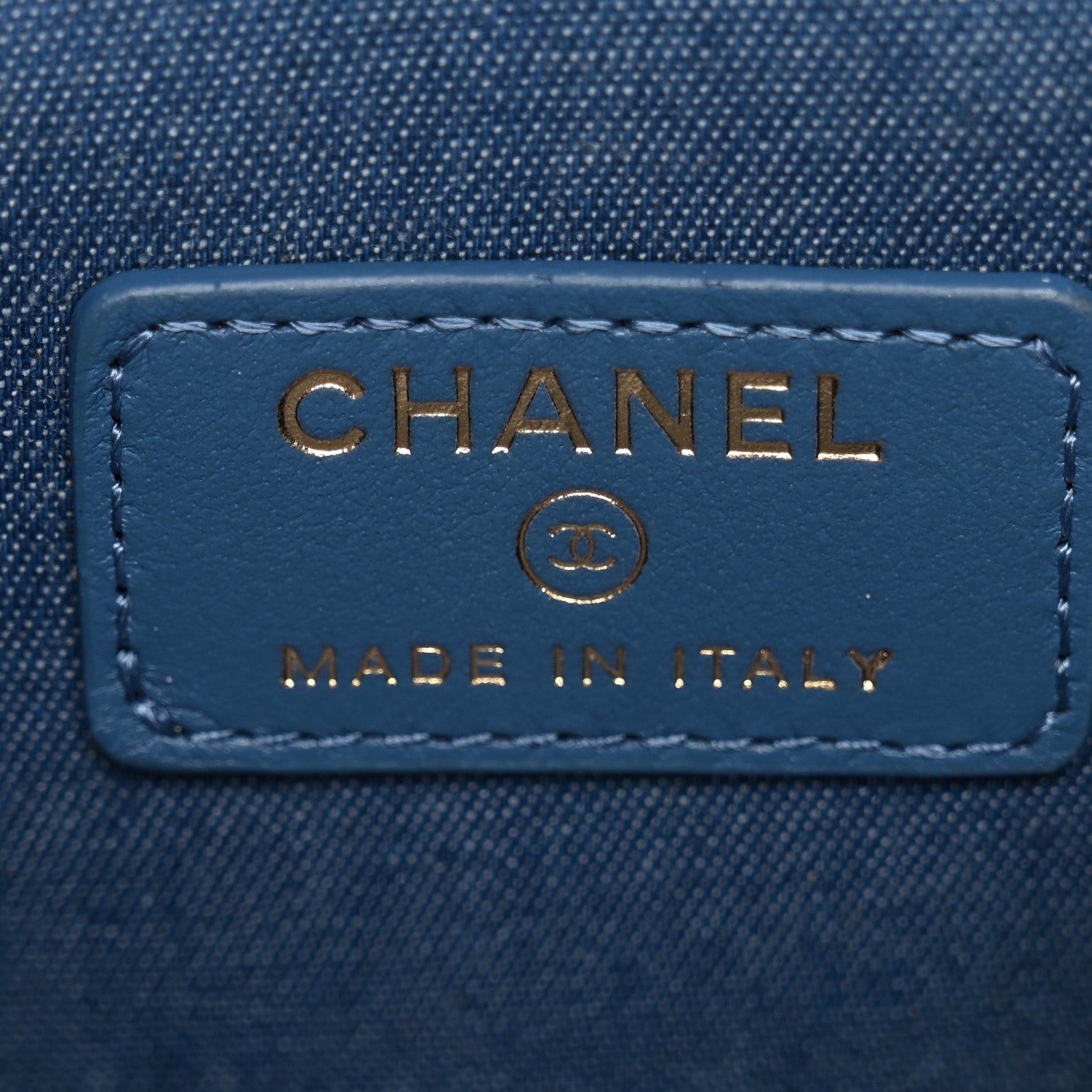 Chanel Denim Quilted Mini Pearl Crush Vanity Case With Chain 6 of 10