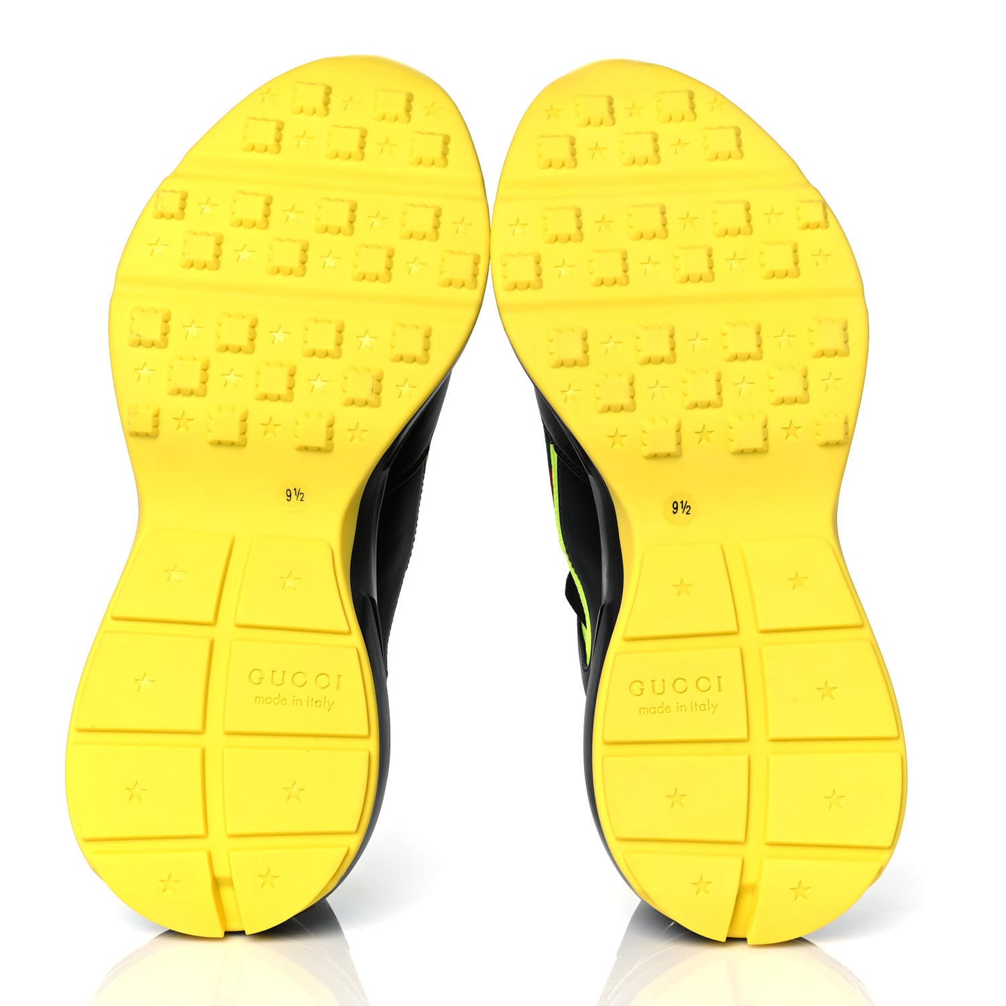 Demetra Web Mens Rhyton Cut Out Sneakers 9.5 Black Yellow Fluo