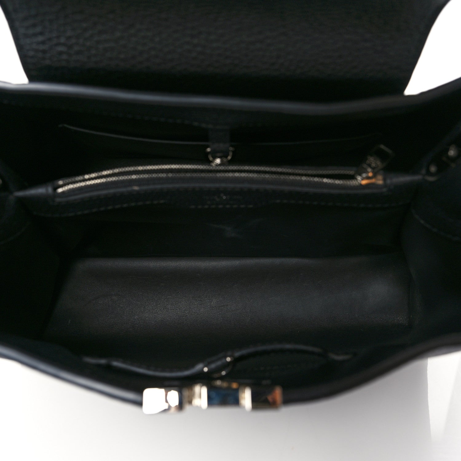 Louis Vuitton Taurillon Python Capucines MM Black 4 of 8