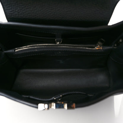 Louis Vuitton Taurillon Python Capucines MM Black 4 of 8