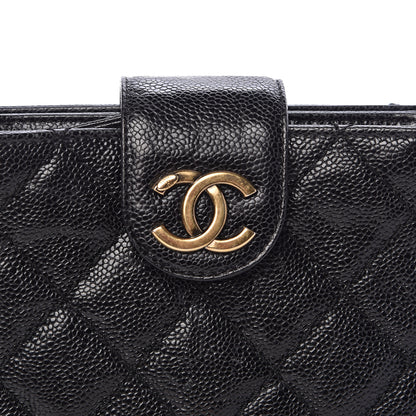 Chanel Caviar Quilted Coco Pleats Clutch Black 8 of 10