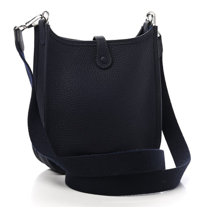 Hermes Taurillon Clemence Amazone Evelyne TPM Bleu Nuit Bleu Indigo 3 of 9