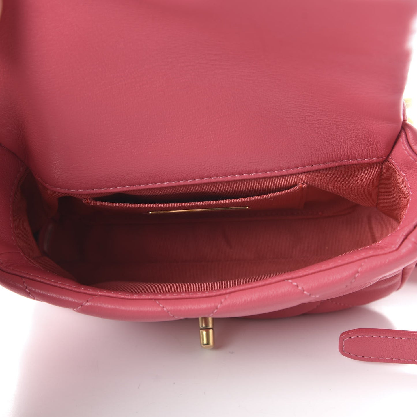 Lambskin Quilted 19 Waist Bag Pink