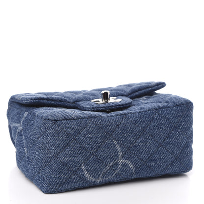 Chanel Denim CC Quilted Mini Square Flap Blue 4 of 11