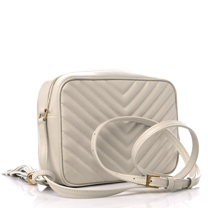 Saint Laurent Calfskin Matelasse Monogram Lou Camera Bag Crema Soft 2 of 9