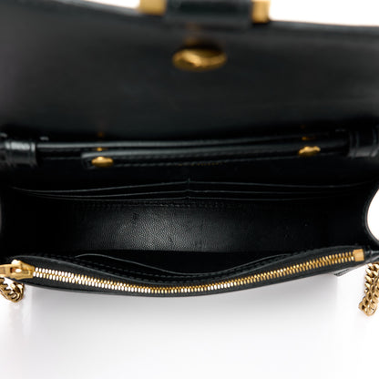 Balenciaga Shiny Box Calfskin Hourglass Chain Bag Black 5 of 10