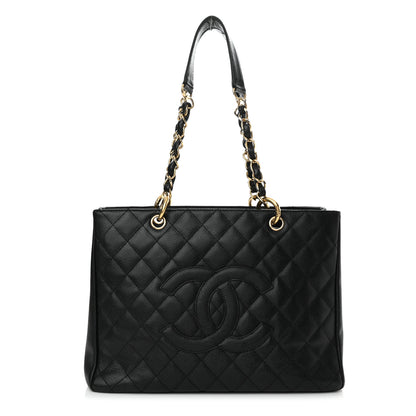 Chanel Caviar Quilted Grand Shopping Tote GST Black 1 of 22