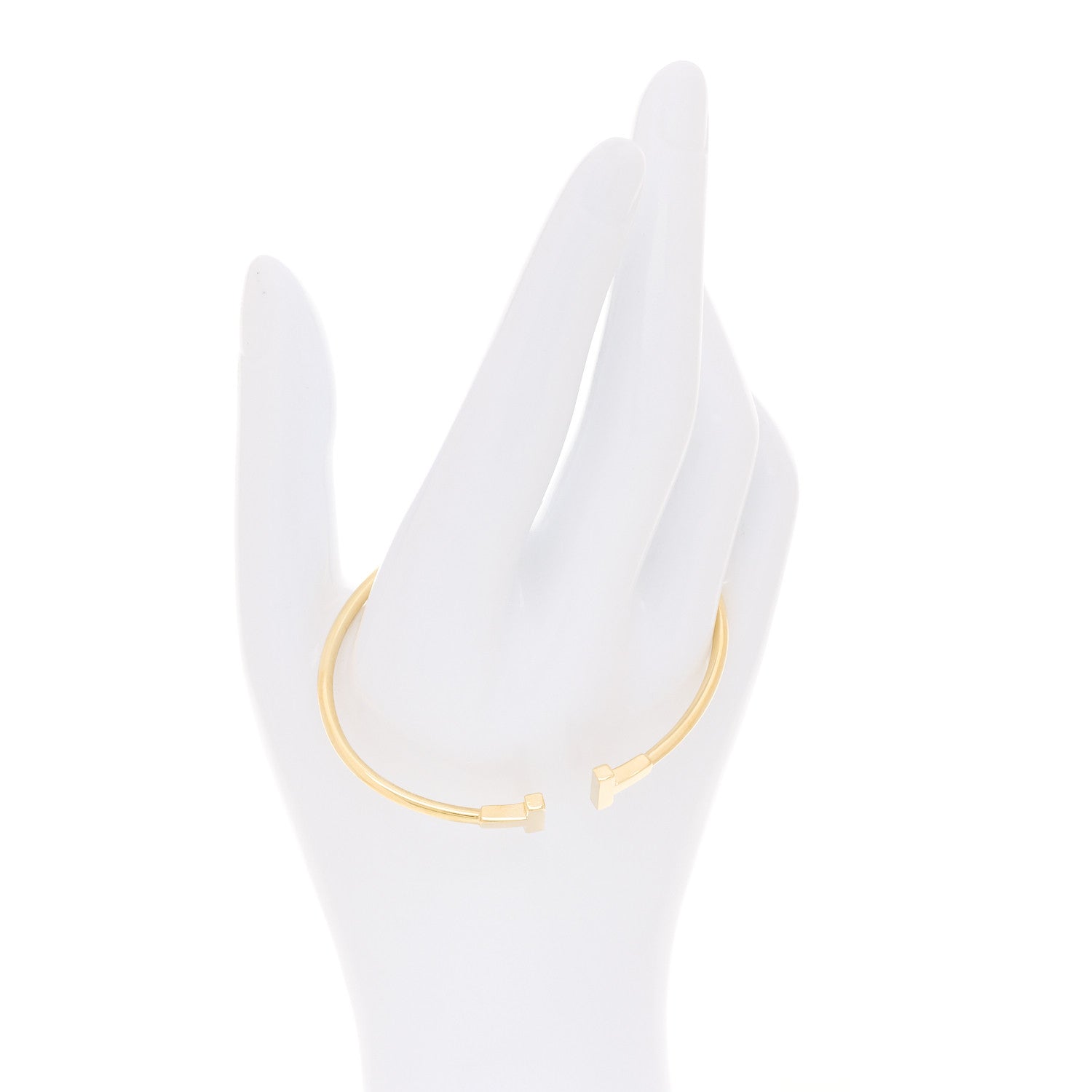 Tiffany 18K Yellow Gold T Wire Bracelet 2 of 5