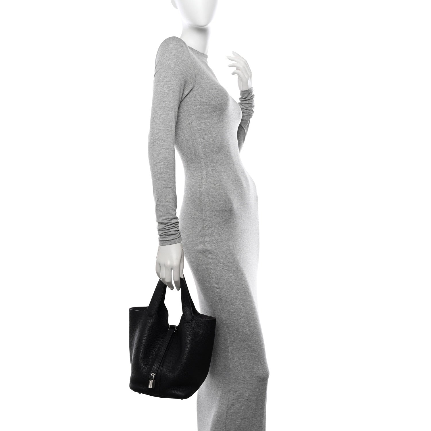 Hermes Taurillon Clemence Picotin Lock 18 PM Raisin 2 of 11