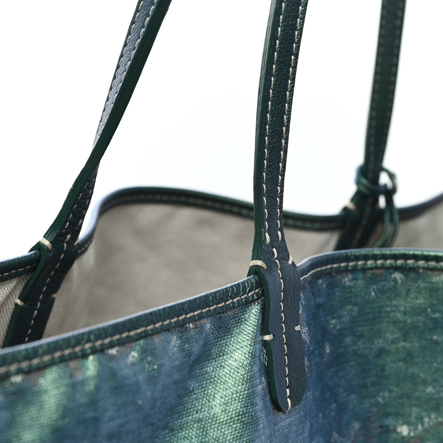 Goyard Iridescent Goyardine Saint Louis GM Pearly Green 12 of 12