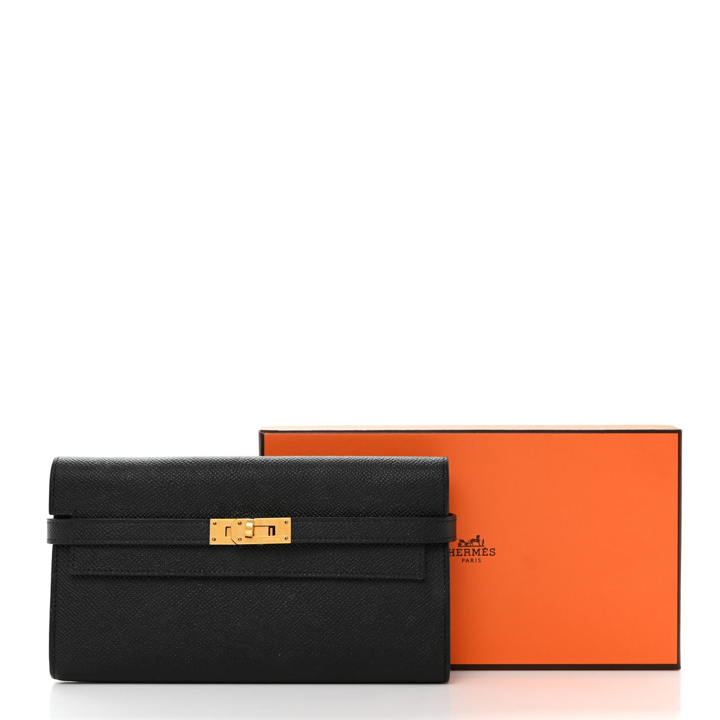 Epsom Kelly Longue Wallet Black