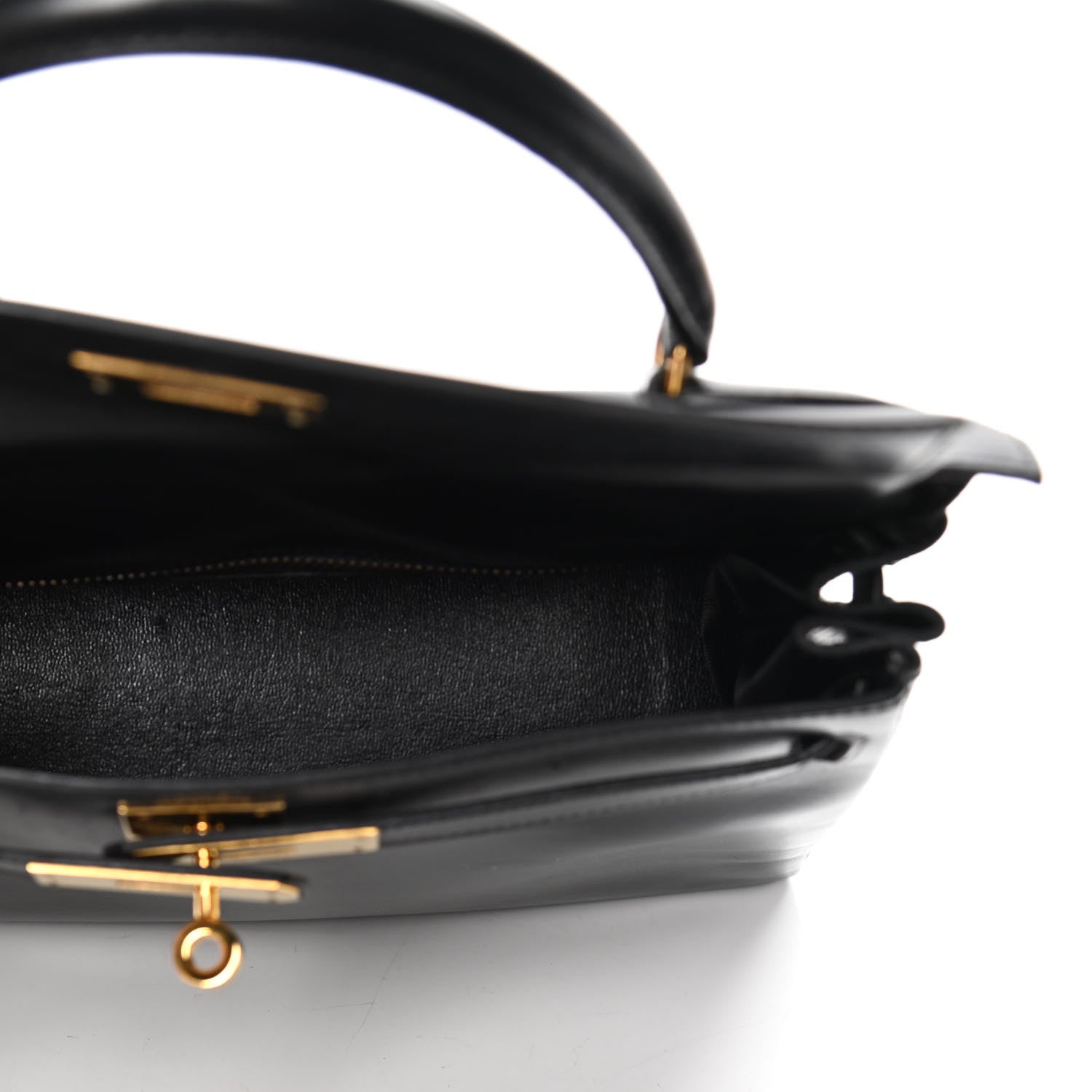 Hermes Box Kelly Retourne 28 Black 7 of 8