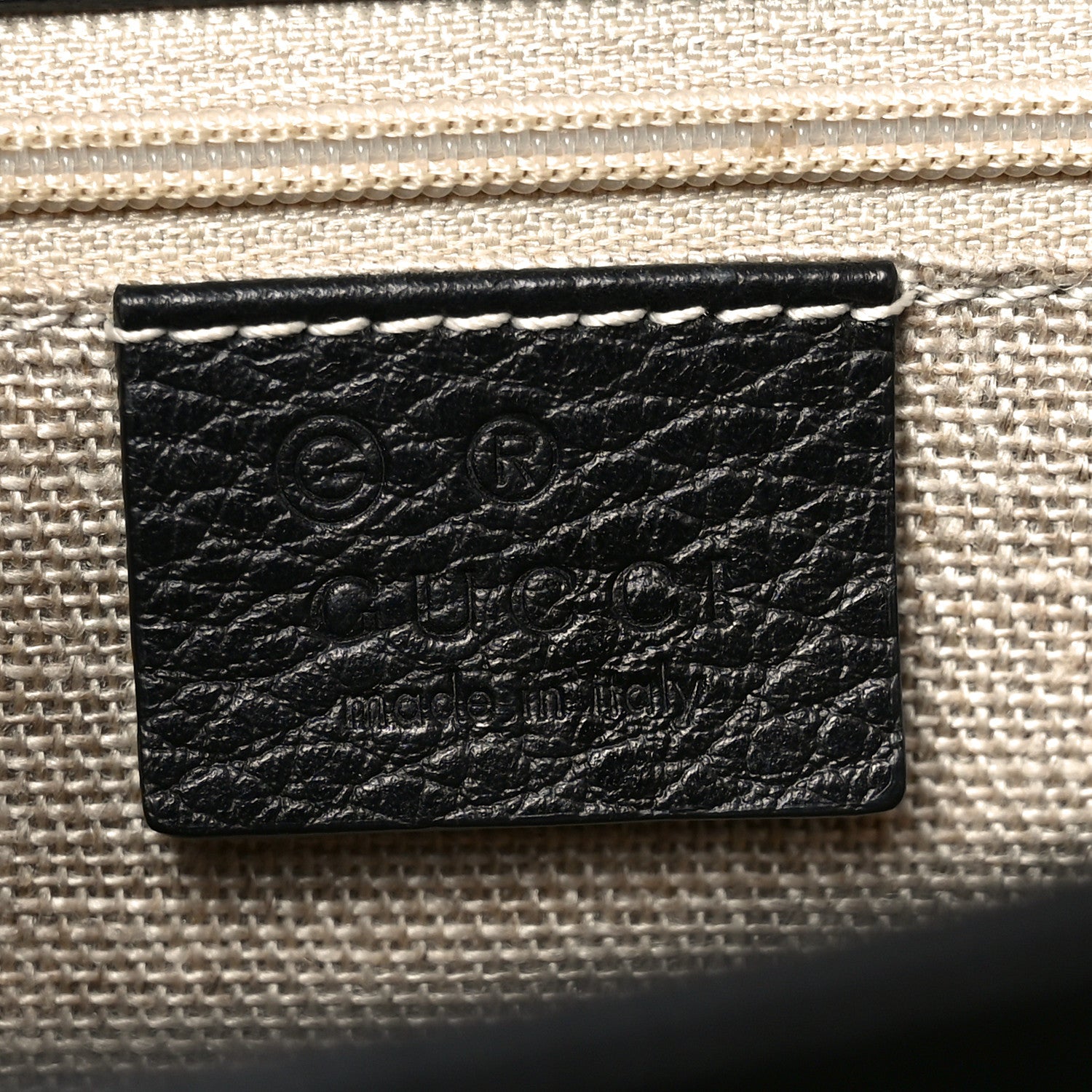 Gucci Dollar Calfskin Interlocking G Shoulder Bag Black 6 of 11