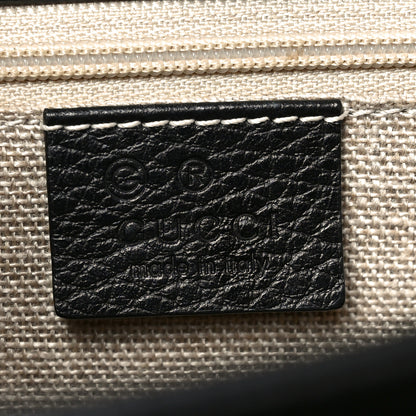 Gucci Dollar Calfskin Interlocking G Shoulder Bag Black 6 of 11