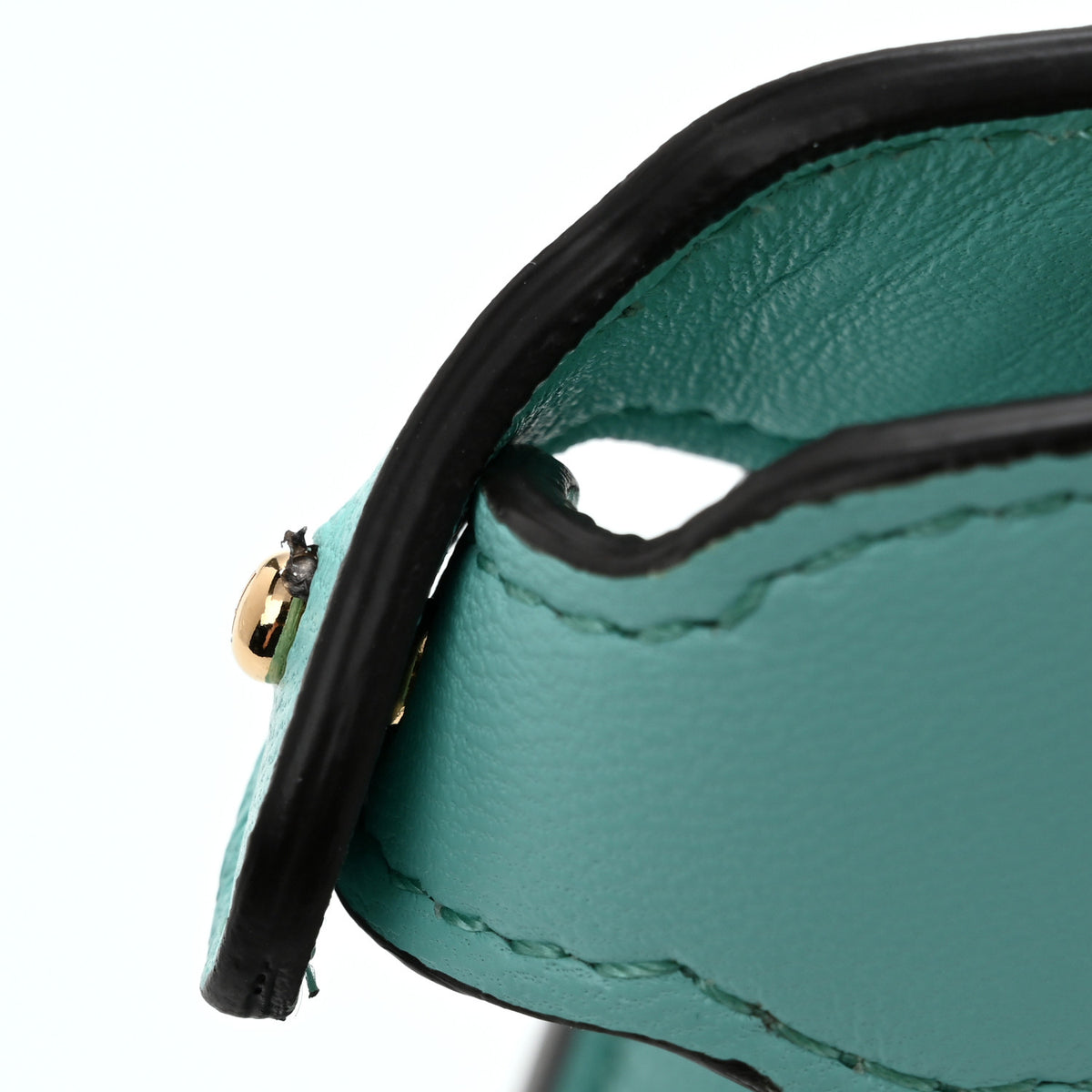 Fendi Shiny Nappa Petite Peekaboo I SEE U Satchel Spring Turquoise 12 of 12