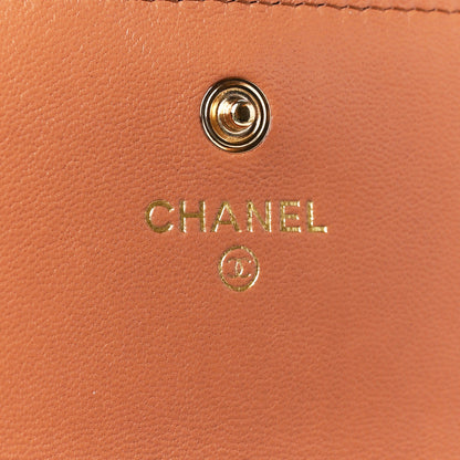 Chanel Lambskin Quilted Chanel 19 Flap Wallet Brown 6 of 12
