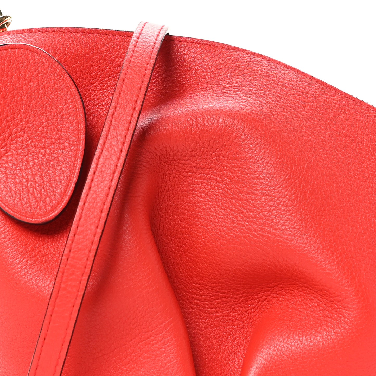 Calfskin Mini Elephant Crossbody Bag Scarlet Red
