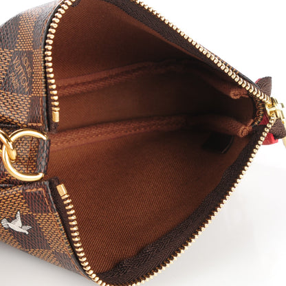Louis Vuitton Damier Ebene 2015 Christmas Animation Mini Pochette Accessories 5 of 7