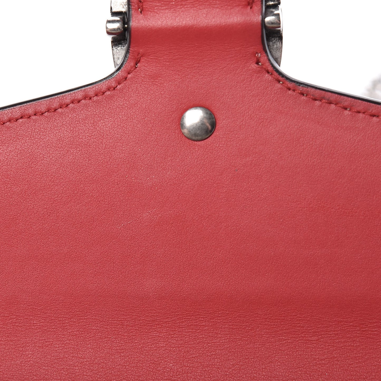 GG Supreme Monogram Mini Dionysus Chain Wallet Beige Vulcanic Red