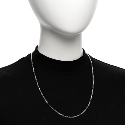 David Yurman Sterling Silver 2.7mm Small Box Chain Necklace 22" 2 of 5