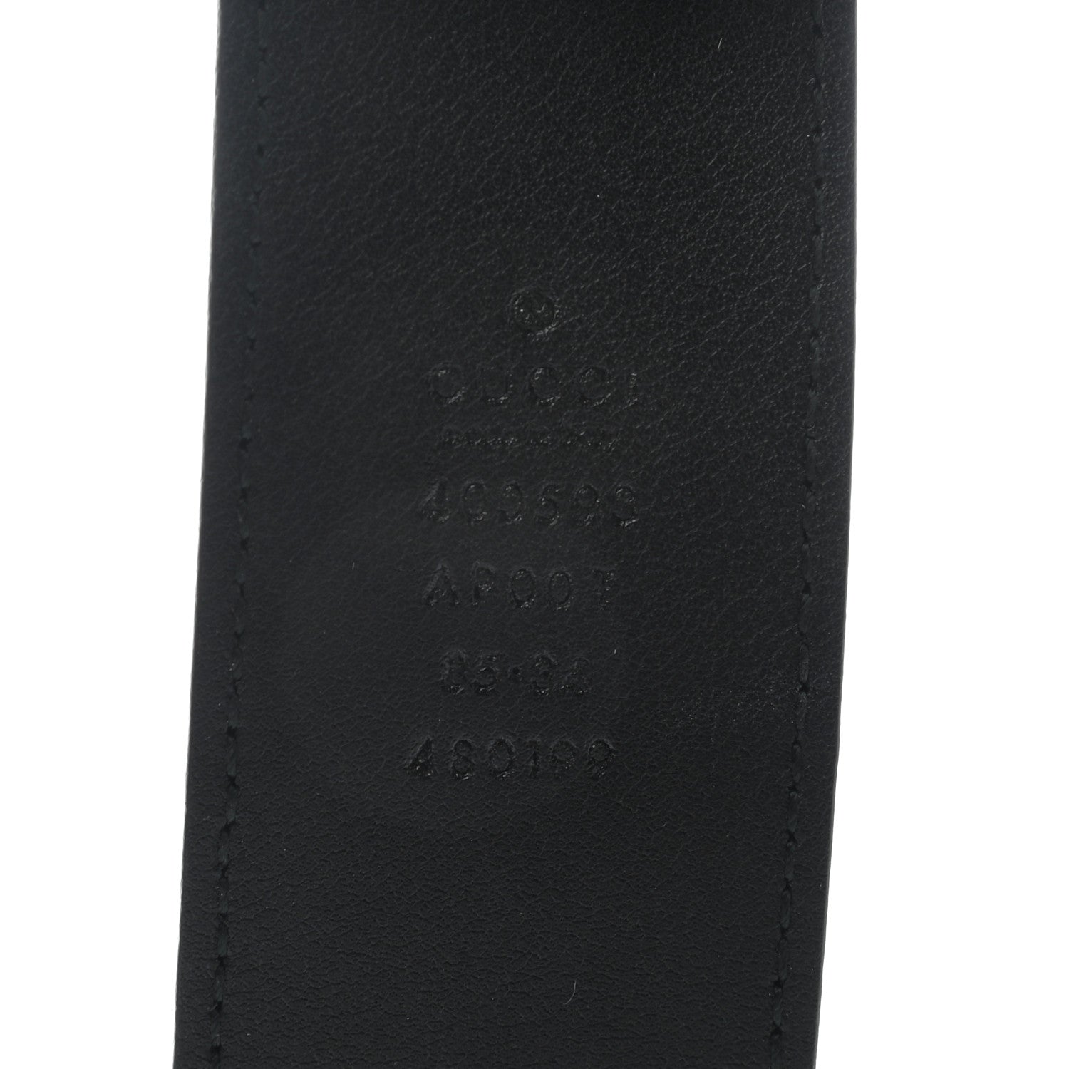 Gucci Calfskin Double G 40mm Belt 85 34 Black 3 of 5
