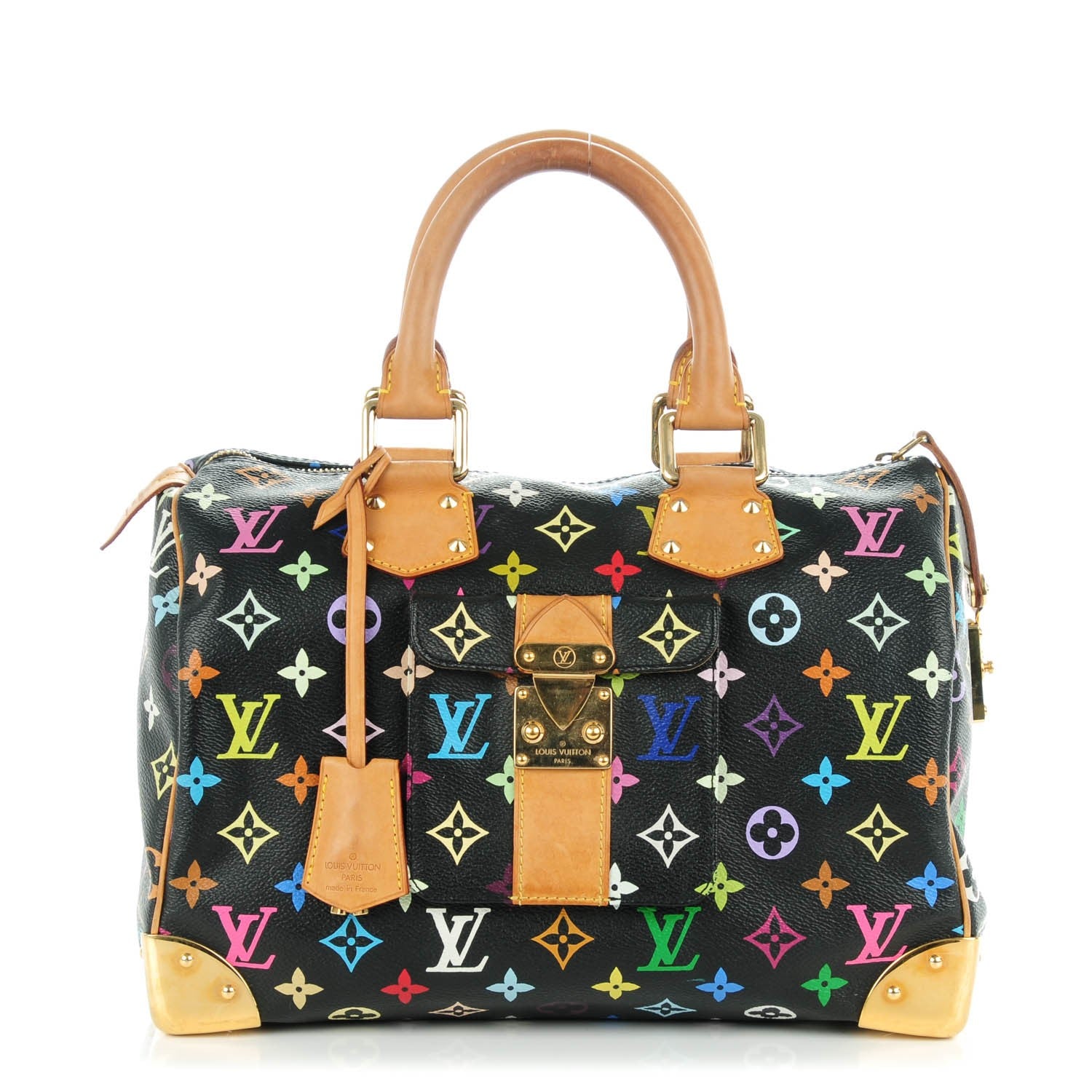 Louis Vuitton Monogram Multicolor Speedy 30 Black 1 of 7