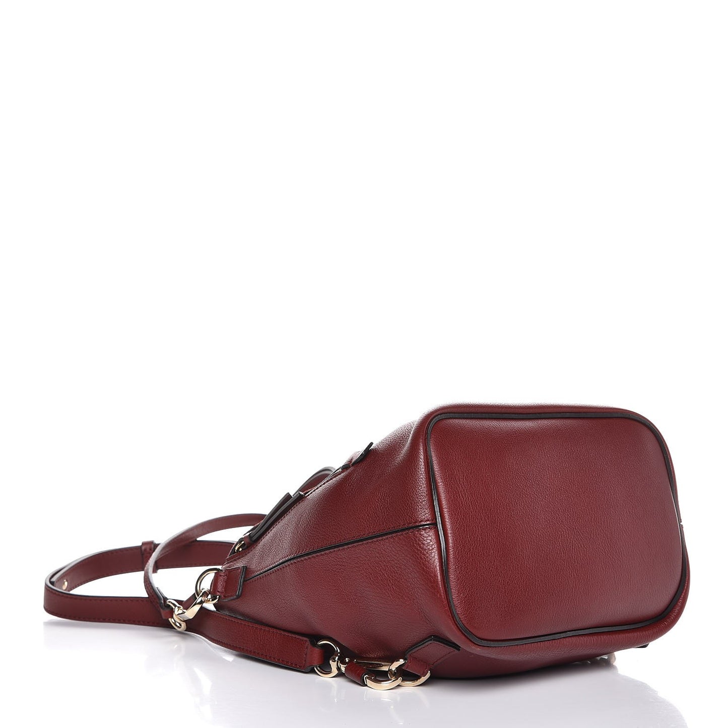 Suede Calfskin Small Faye Backpack Sienna Red
