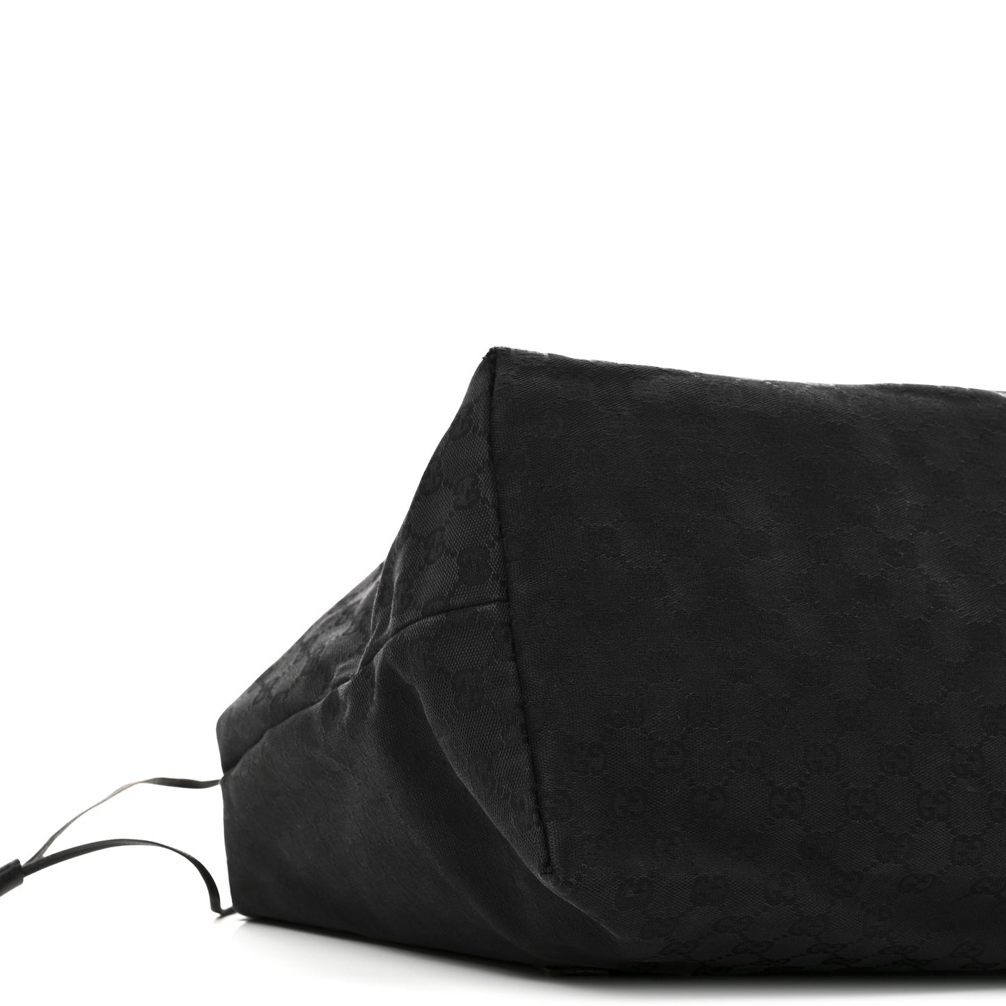 Monogram Drawstring Tote Black