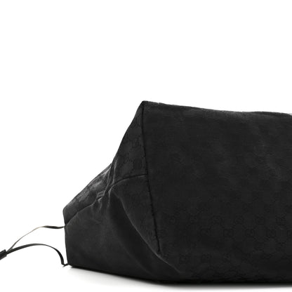Gucci Monogram Drawstring Tote Black 9 of 12