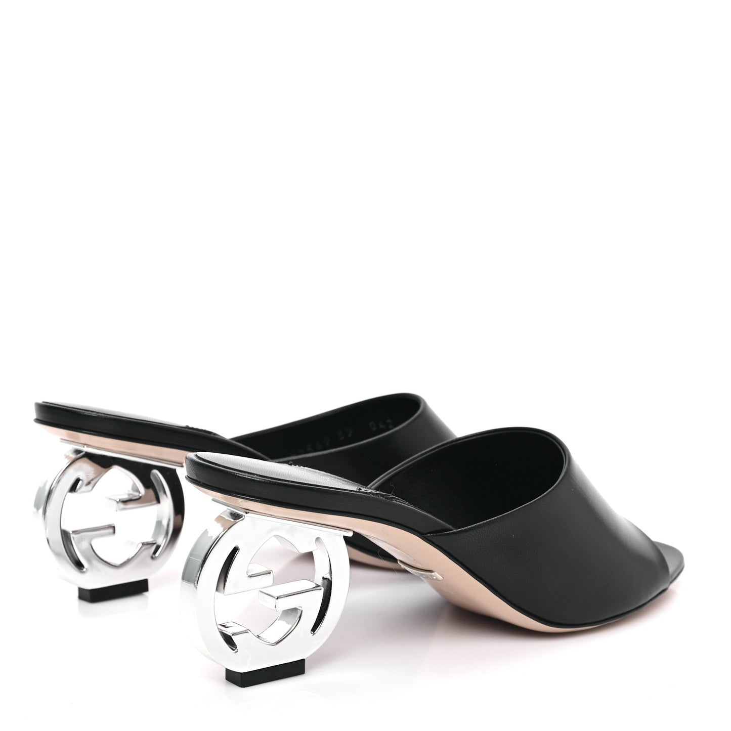 Malaga Kid Interlocking G Sandals 39 Black