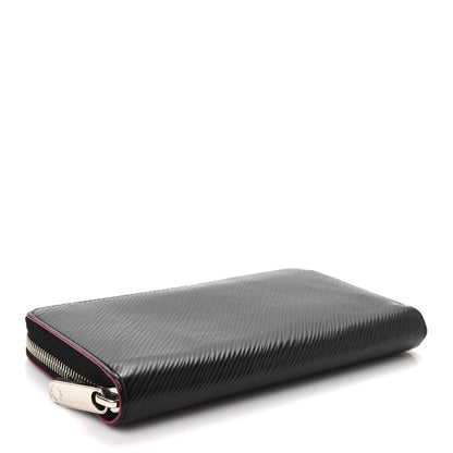 Louis Vuitton Epi Zippy Wallet Black Hot Pink 4 of 7