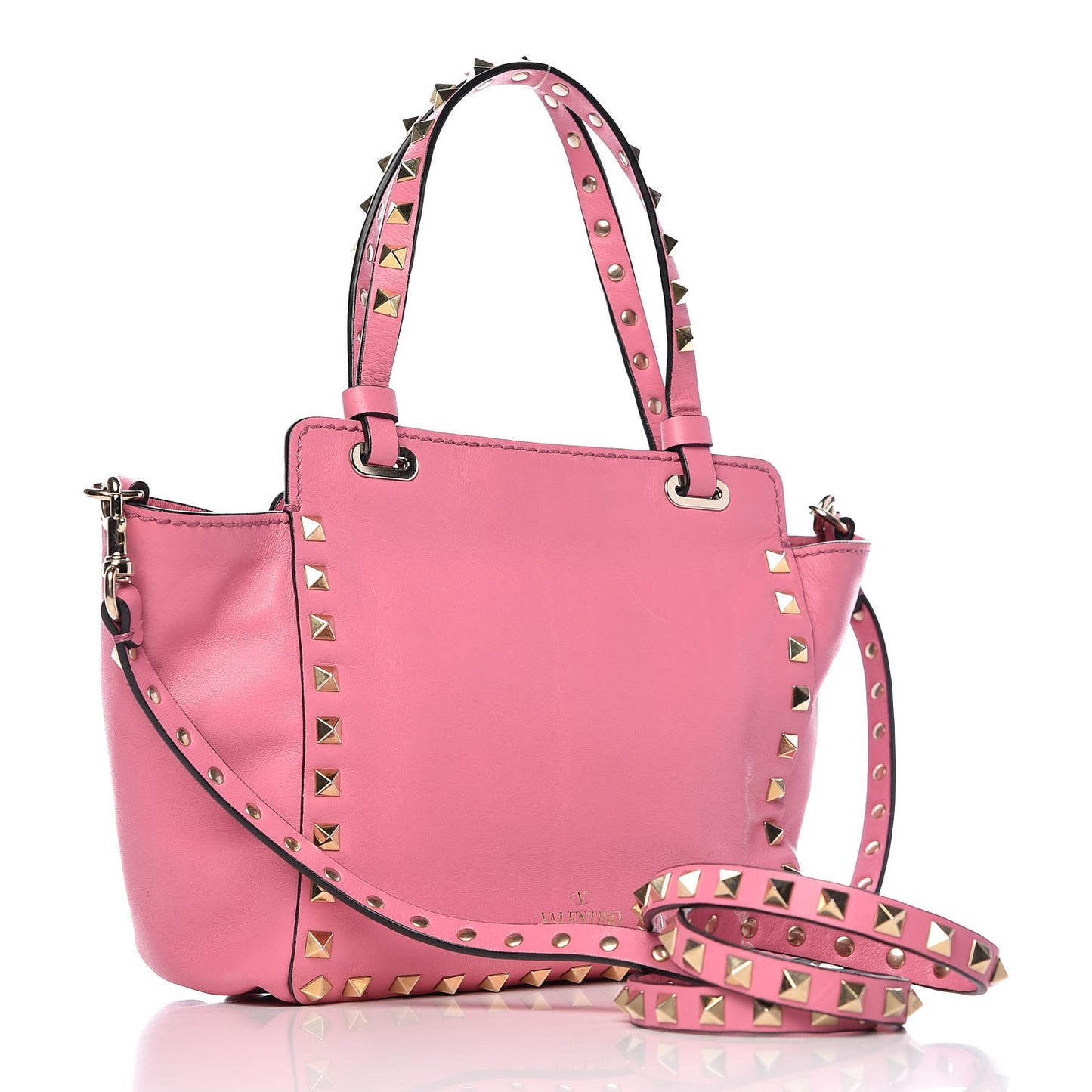 Vitello Mini Rockstud Tote Ninphea