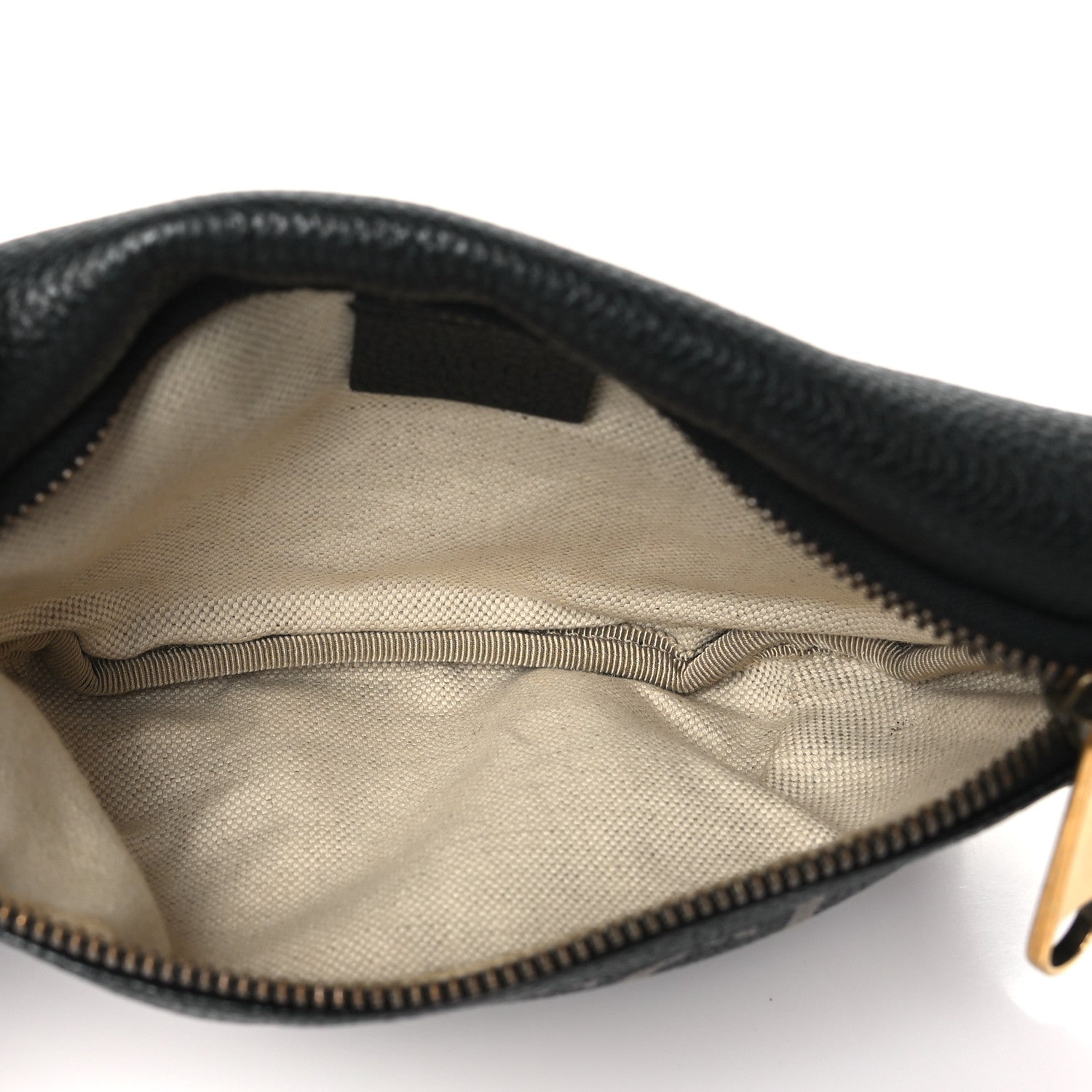 Gucci Grained Calfskin Small Logo Belt Bag Black 5 of 10