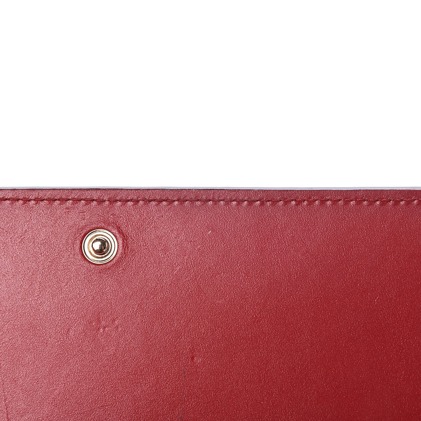 Guccissima Signature Bowy Chain Wallet Hibiscus Red