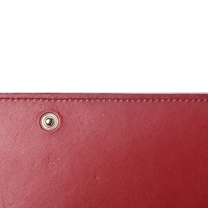Gucci Guccissima Signature Bowy Chain Wallet Hibiscus Red 9 of 18