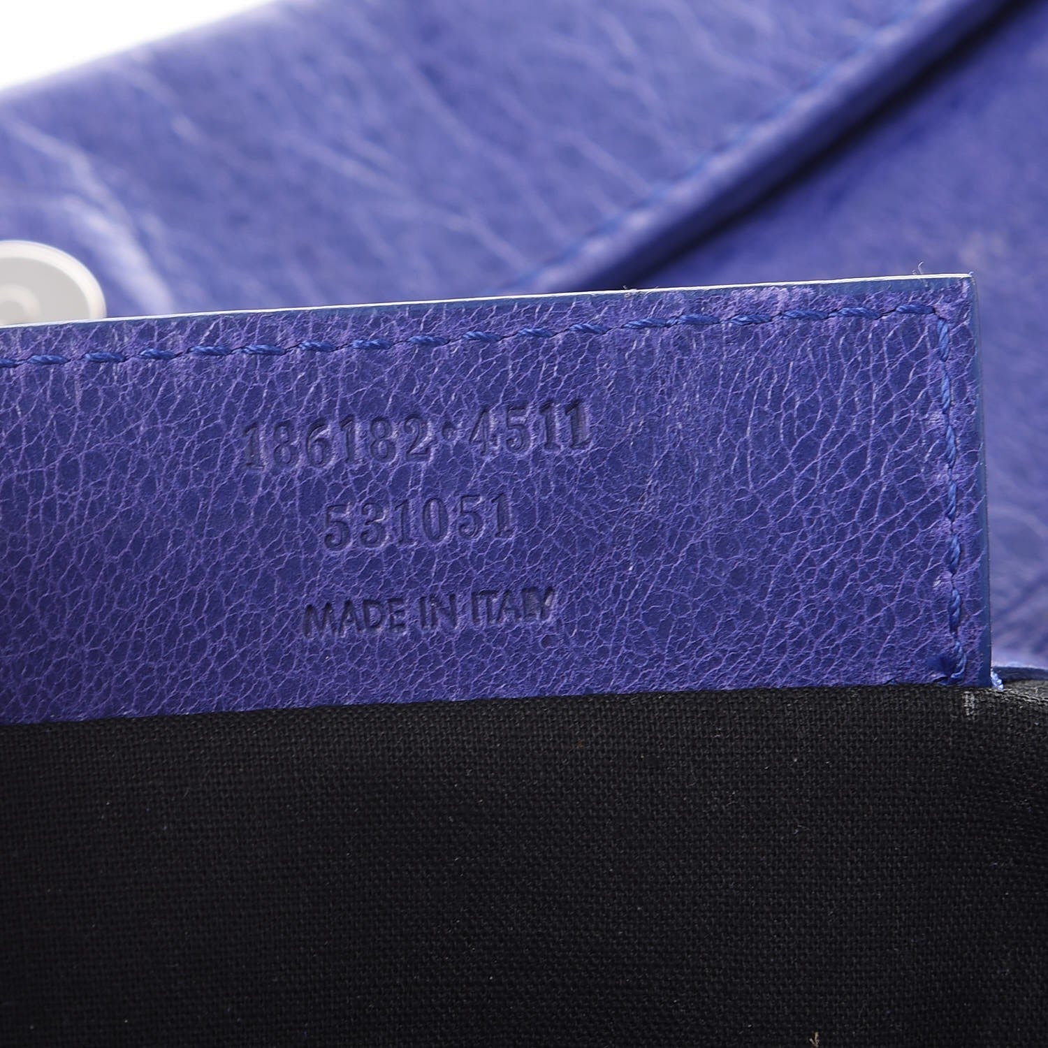 Balenciaga Agneau Giant 21 Silver Hardware Envelope Clutch Bag Bleu Lavande 7 of 9